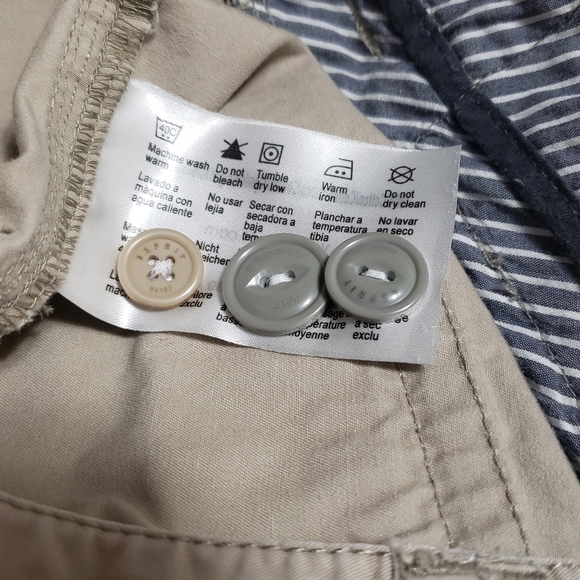 Esprit Y2K Beige Cargo Pants Low Rise Straight Leg Pants - Picture 13 of 16